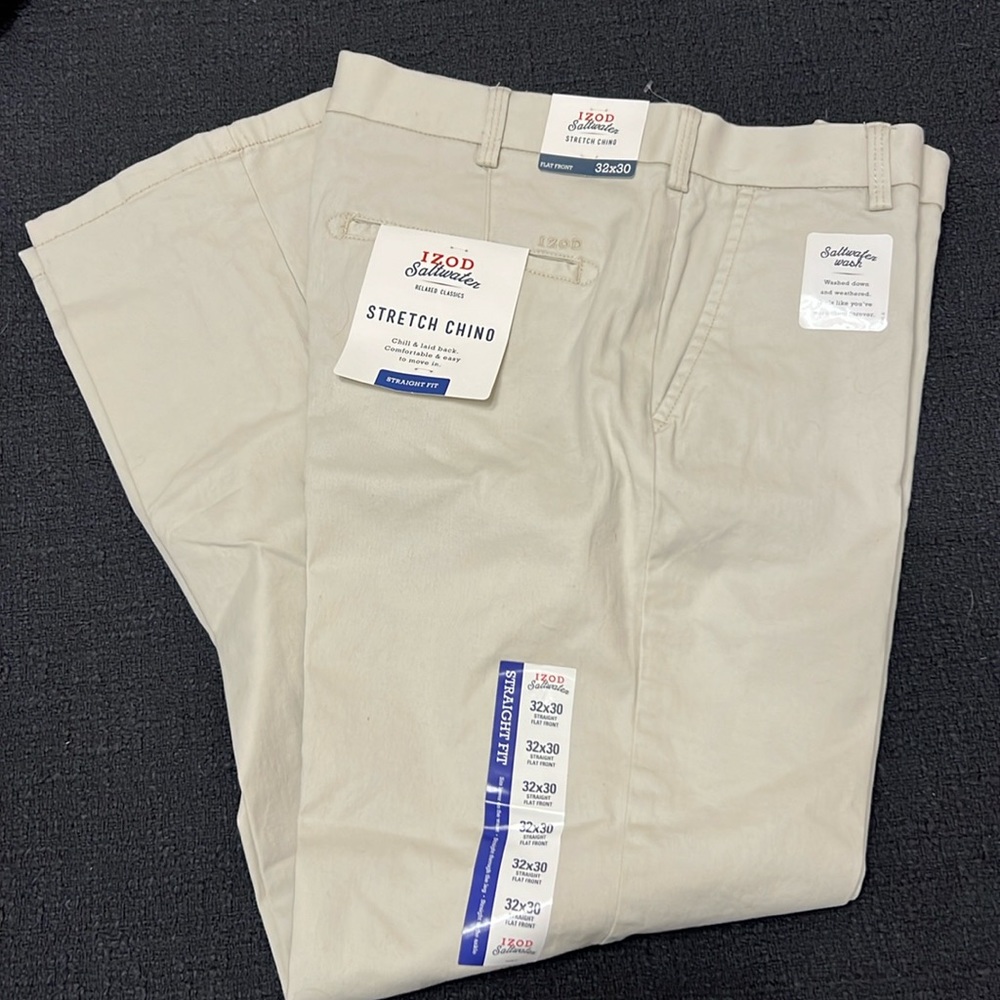 NWT IZOD Saltwater Stretch Chino